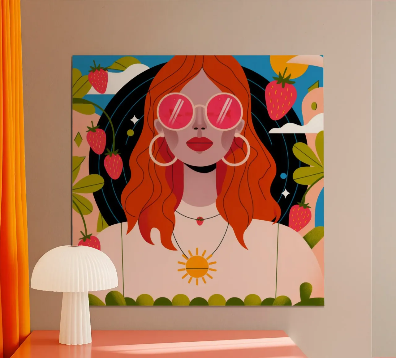 Campi di fragole carta hahnemühle da Emery Kate