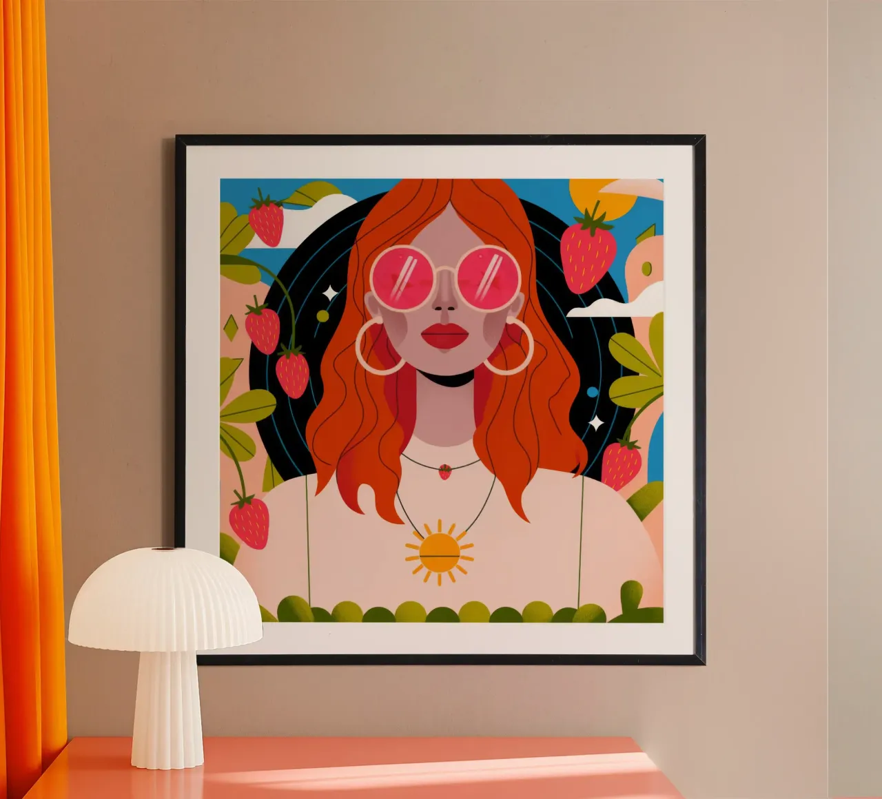 Campi di fragole carta hahnemühle da Emery Kate