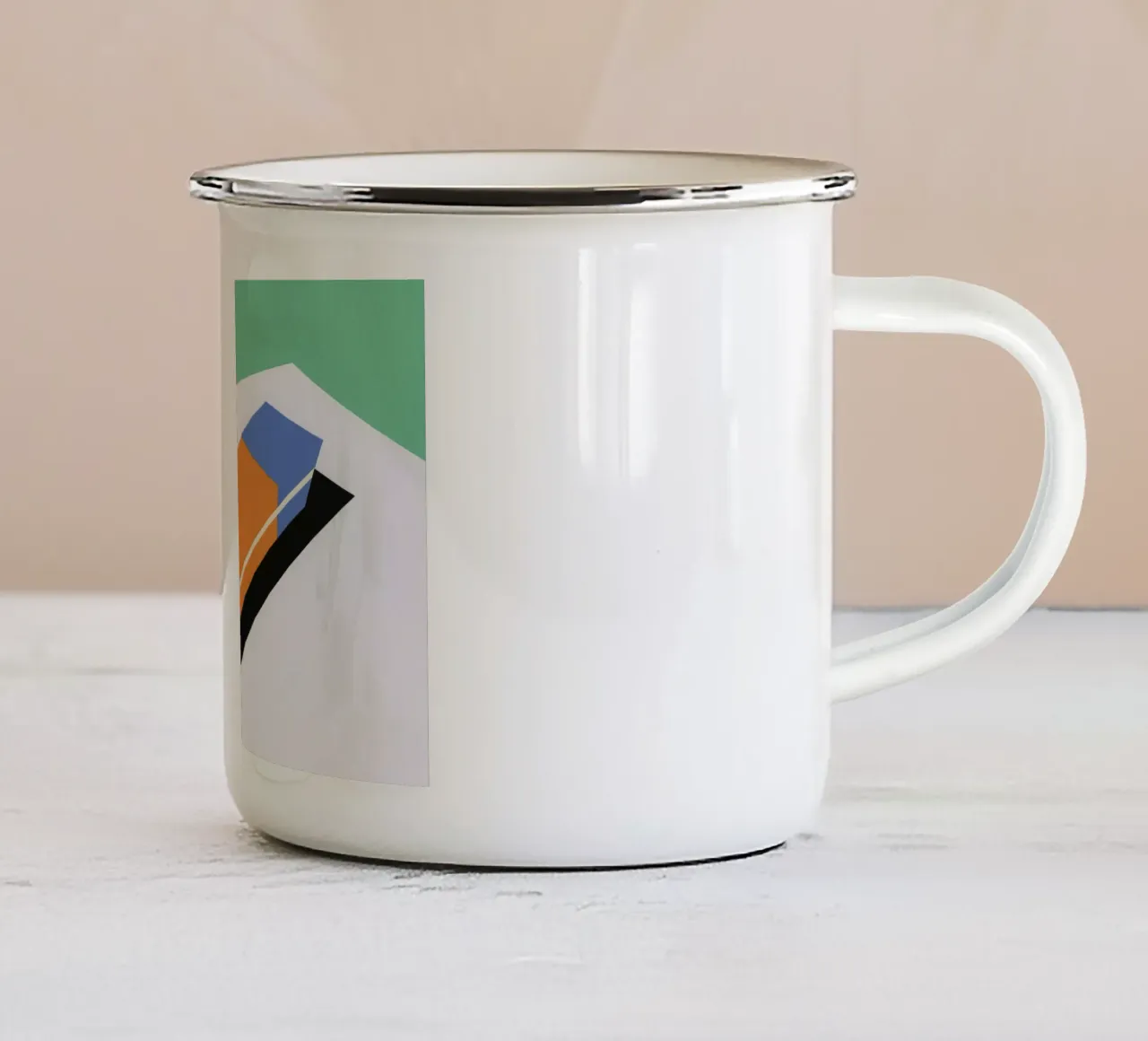 Eraser tazza in smalto da Rosi Feist