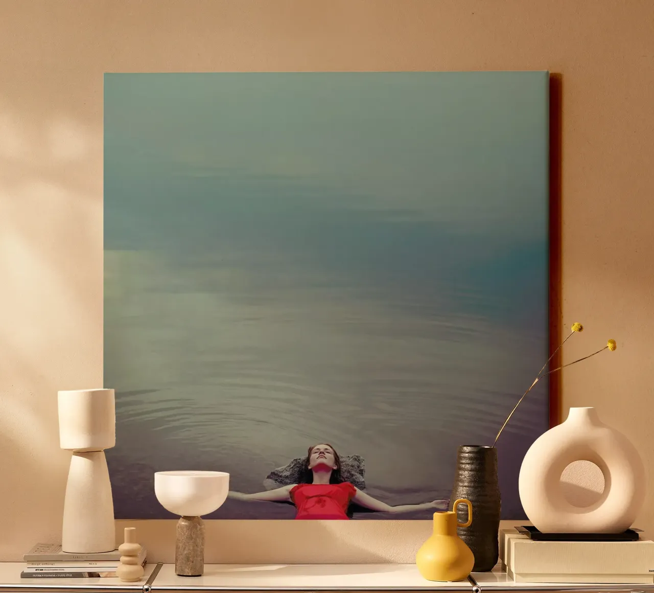 Morning reflection - David Butali tela con Cornice a cassetta da Pictufy