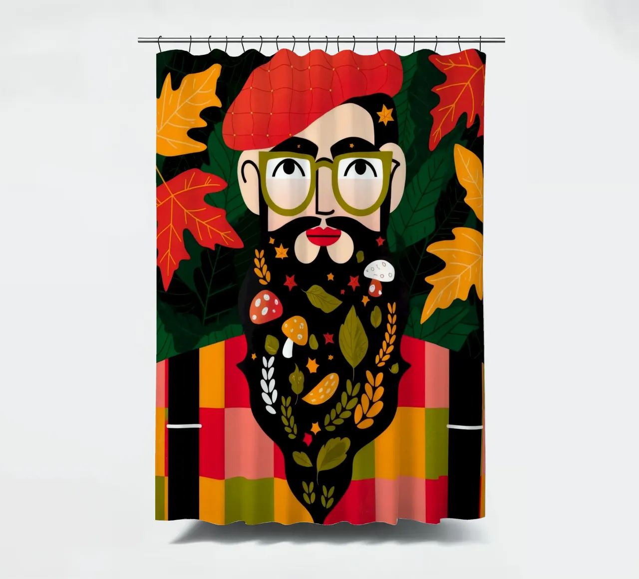Herbst-Vibes Duschvorhang von Emery Kate