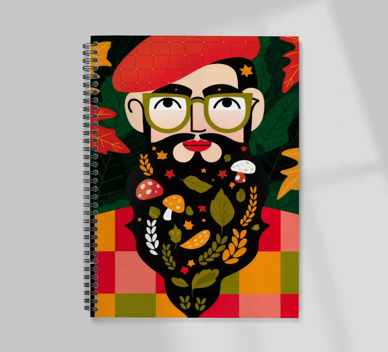 Autumn Vibes spiral notebook by Emery Kate