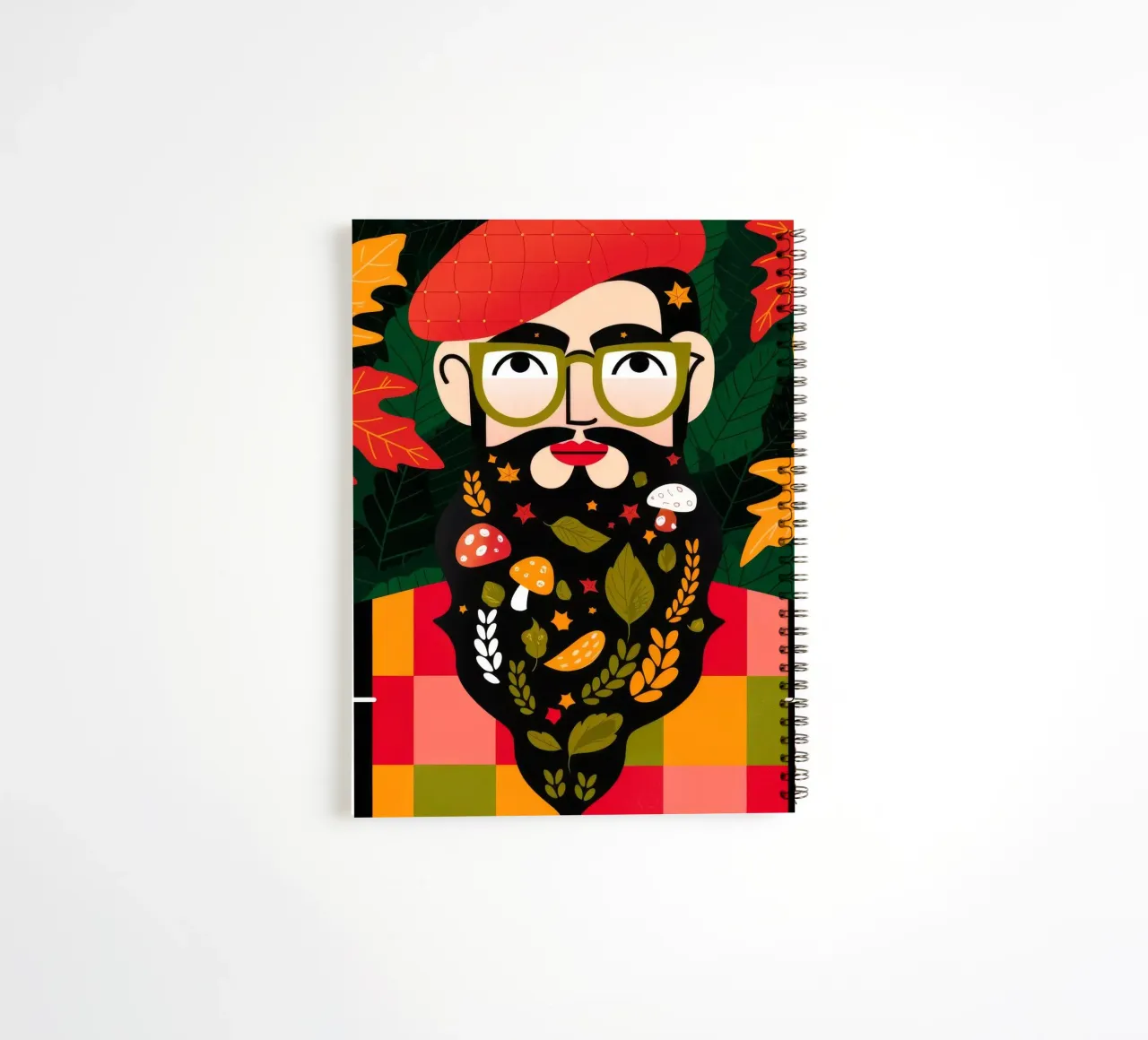 Autumn Vibes spiral notebook by Emery Kate