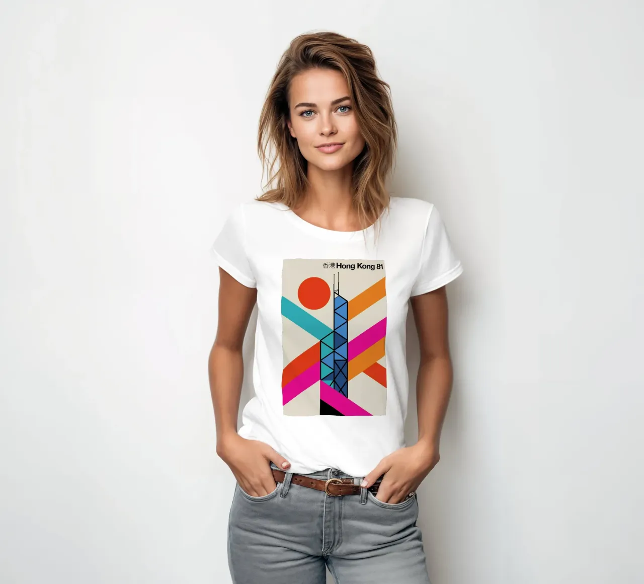 Hong Kong 81 t-shirt da donna da Bo Lundberg
