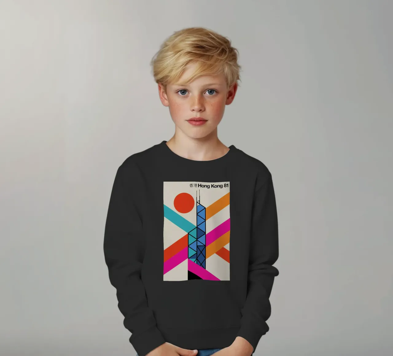 Hong Kong 81 felpa bambino da Bo Lundberg