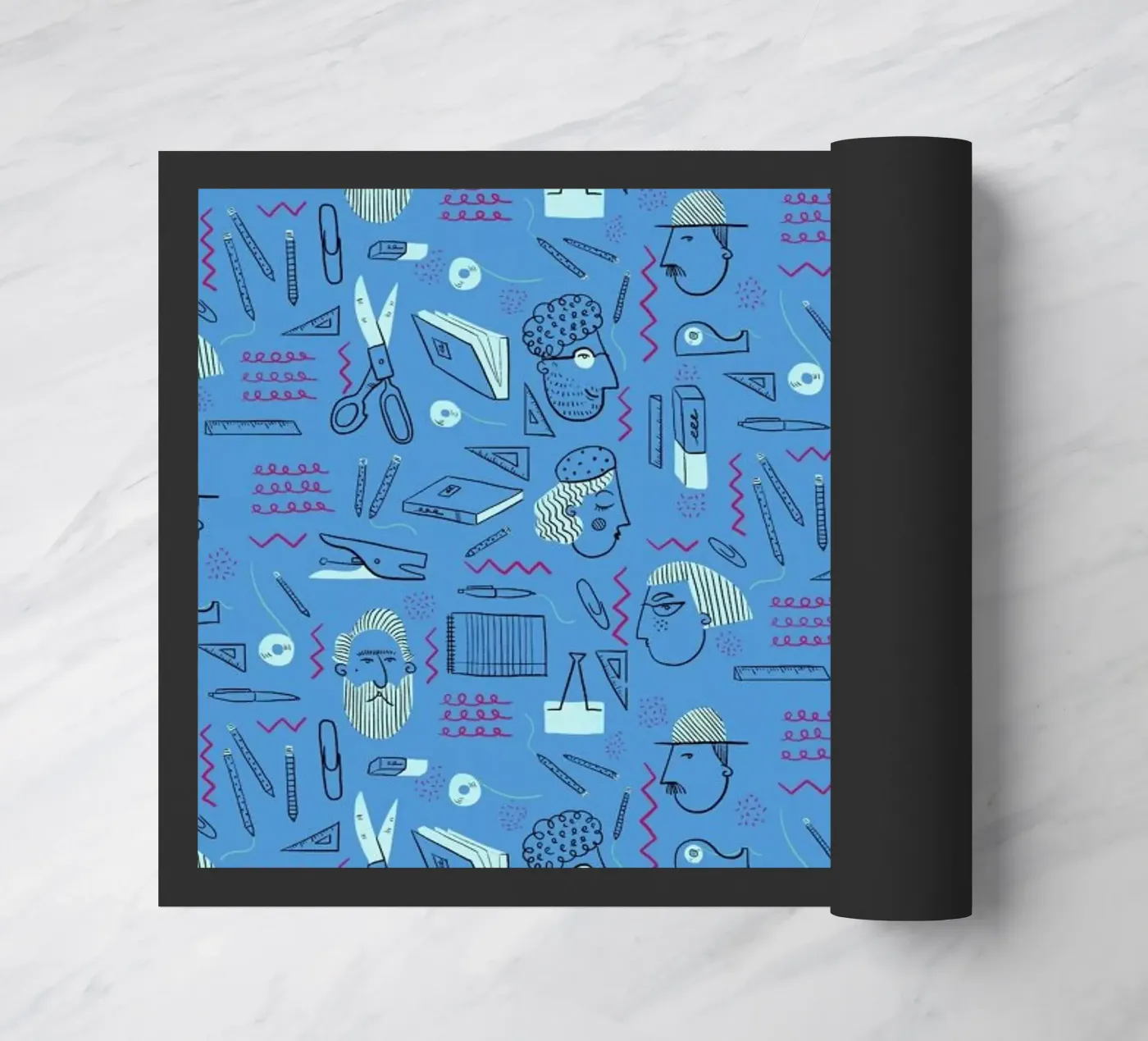 Stationery doormat by Moira Scicluna Zahra