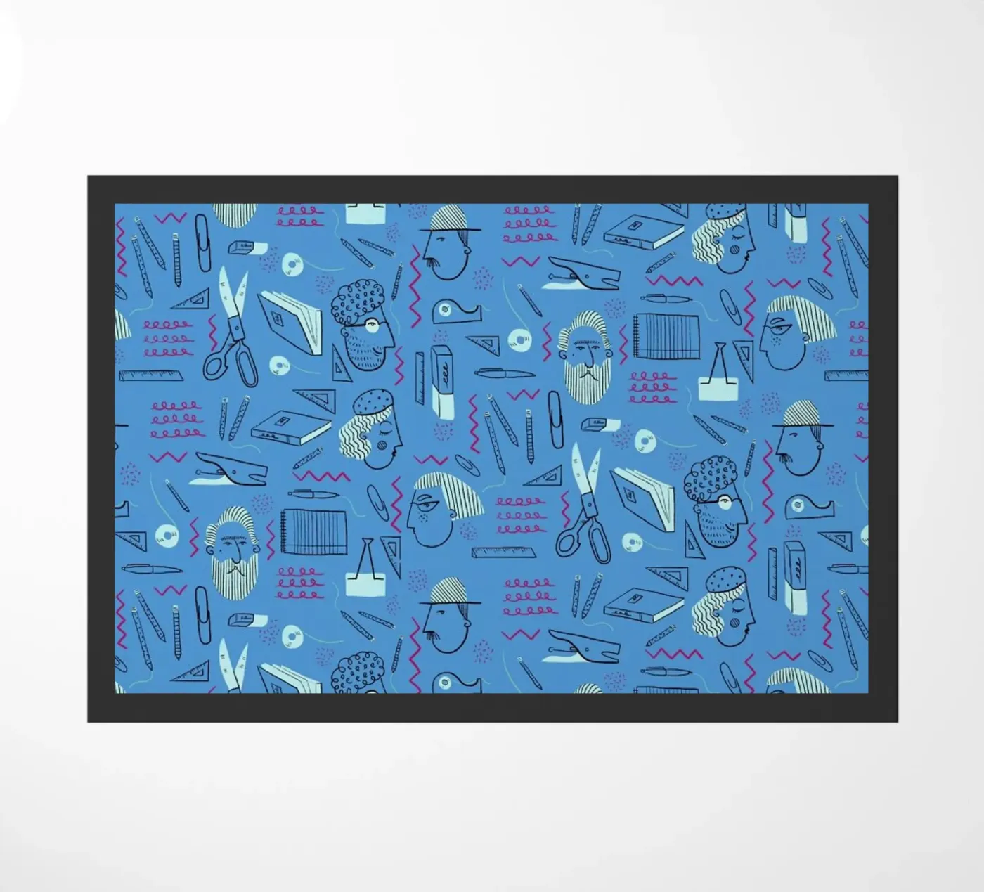 Stationery doormat by Moira Scicluna Zahra