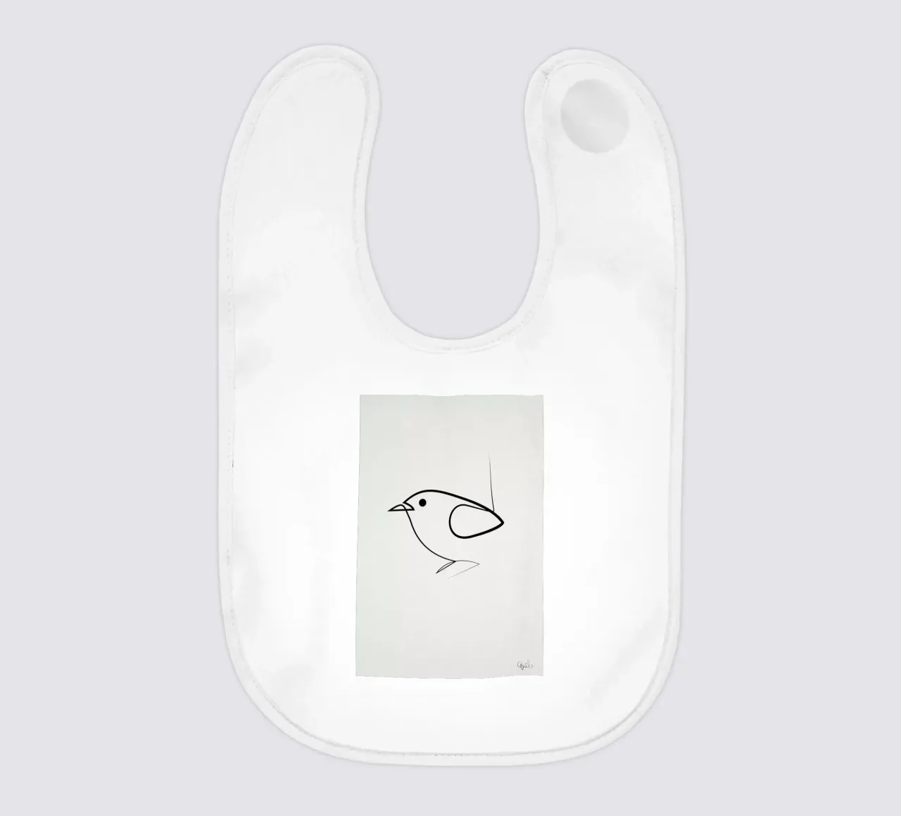 Simple as a Bird baby slabbetje van Quibe