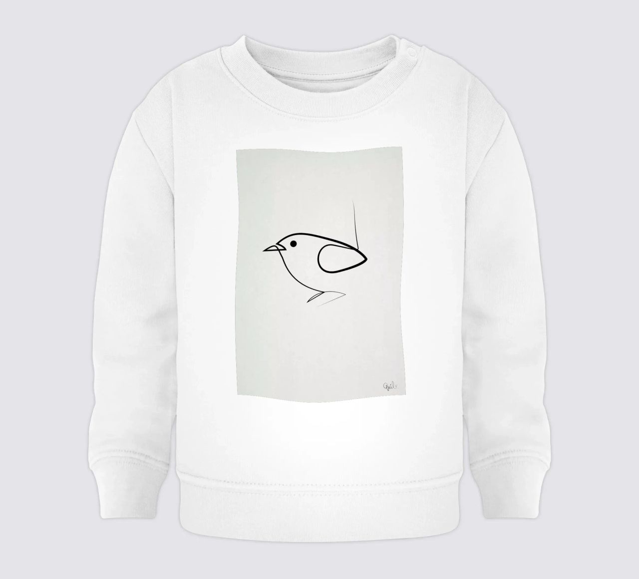 Simple as a Bird felpa neonato da Quibe