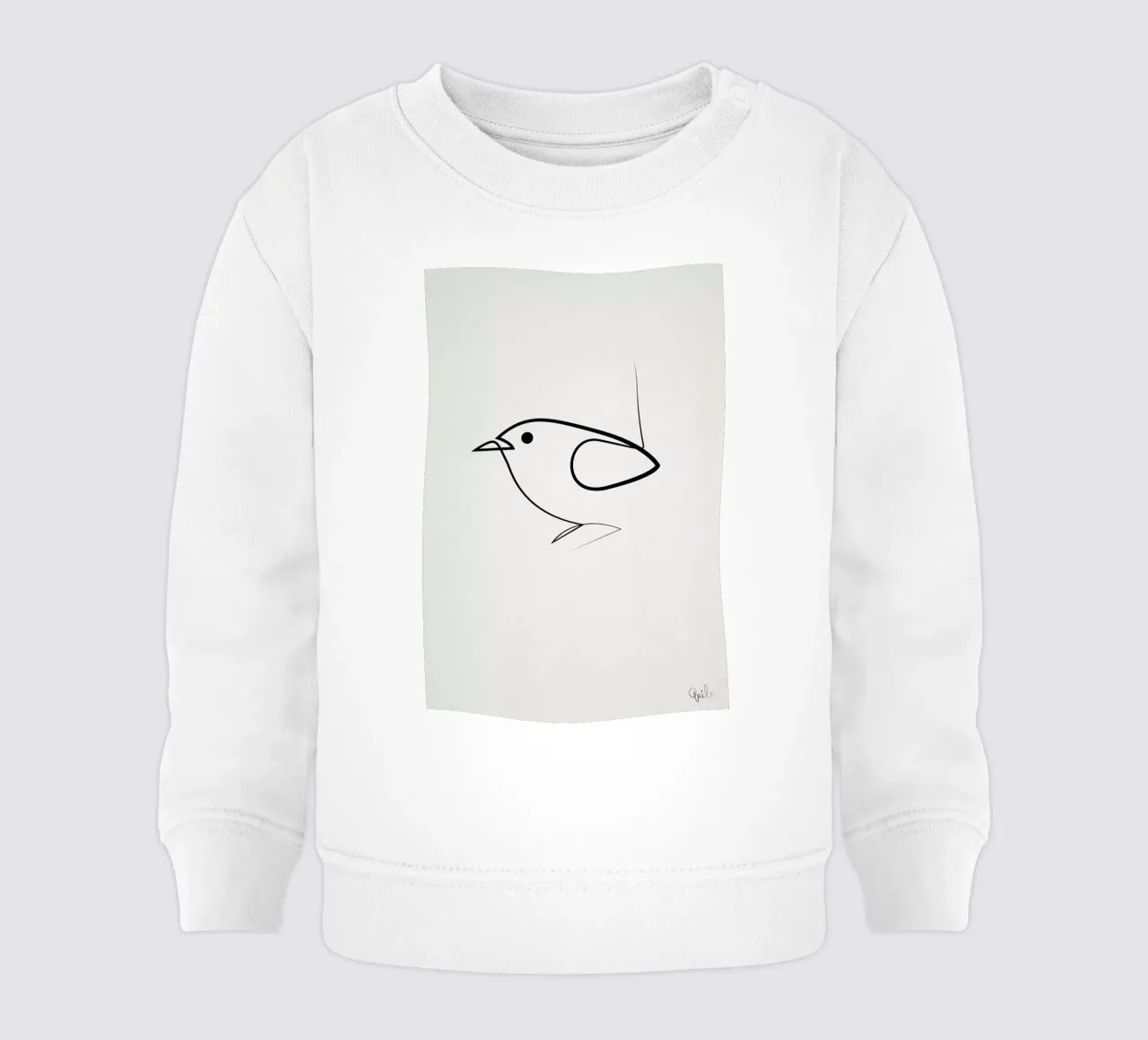 Simple as a Bird Baby Sweatshirt von Quibe