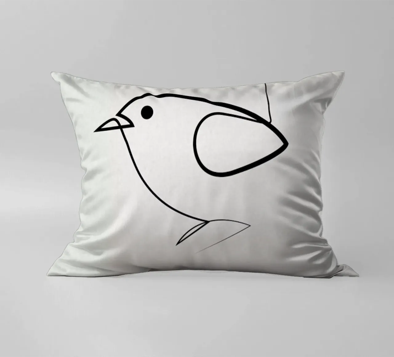 Simple as a Bird decorative cushion by Quibe