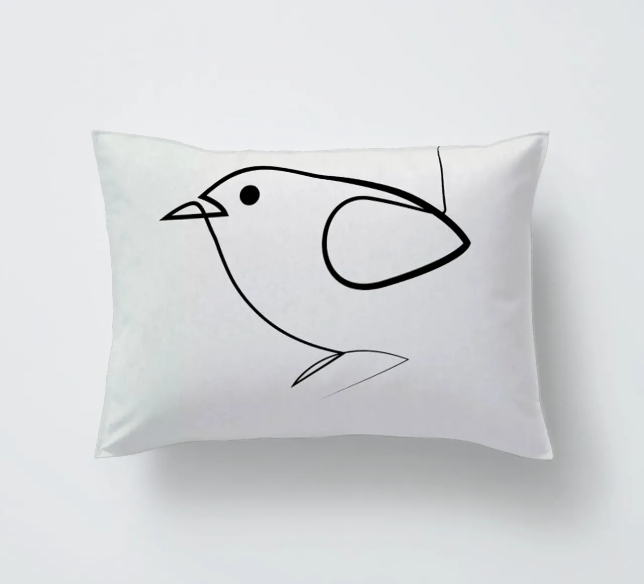 Simple as a Bird Kissen von Quibe