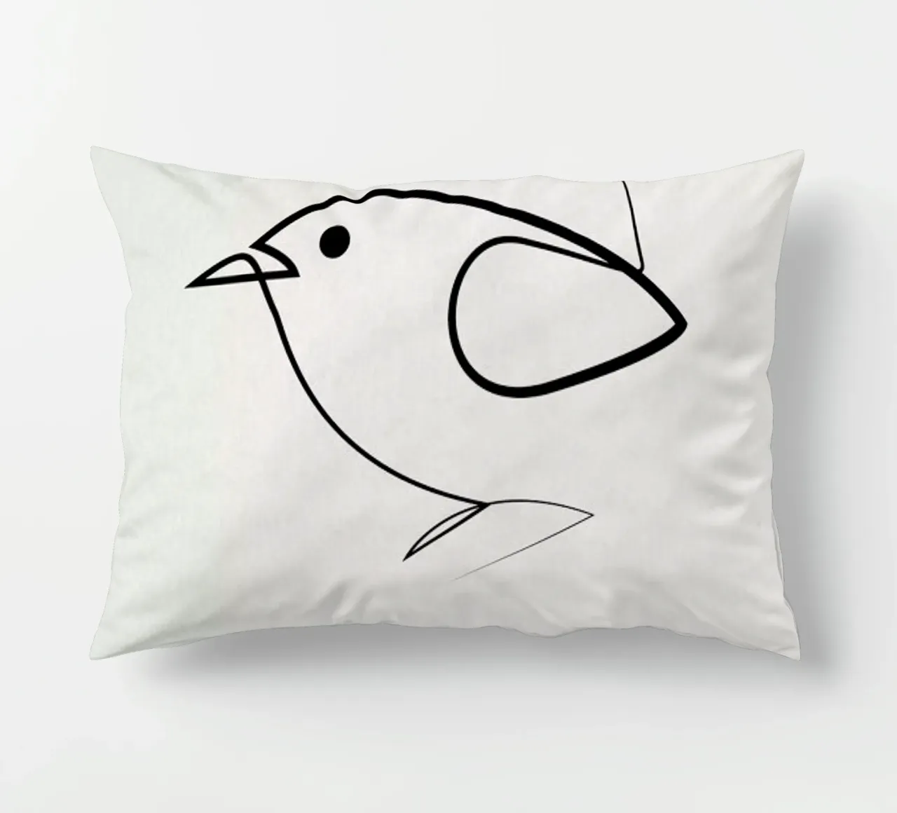 Simple as a Bird decorative cushion by Quibe