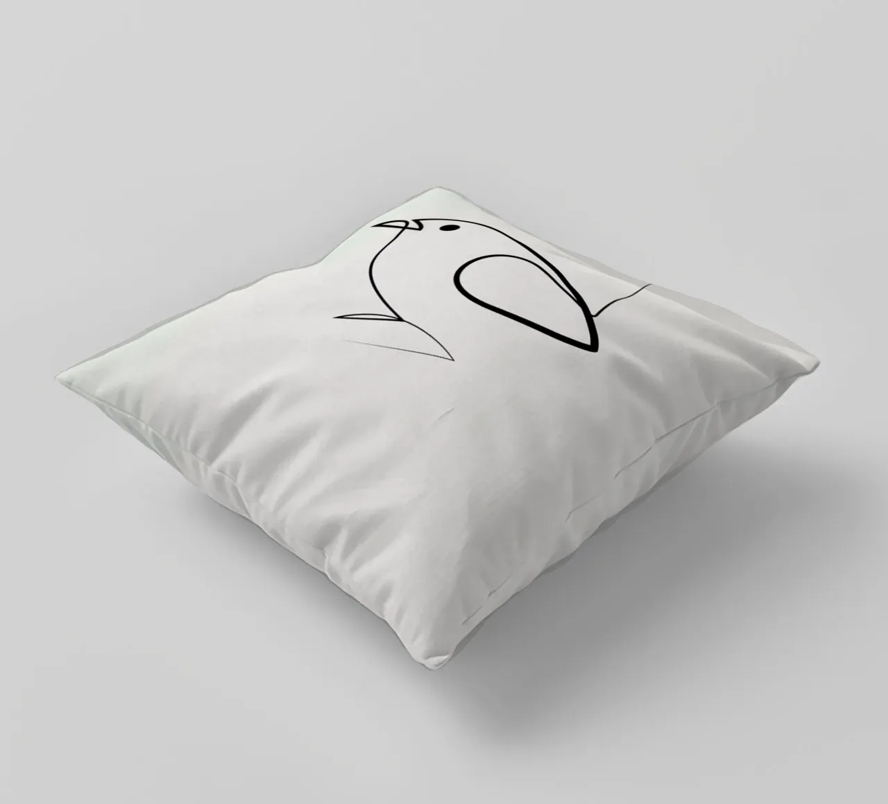 Simple as a Bird decorative cushion by Quibe