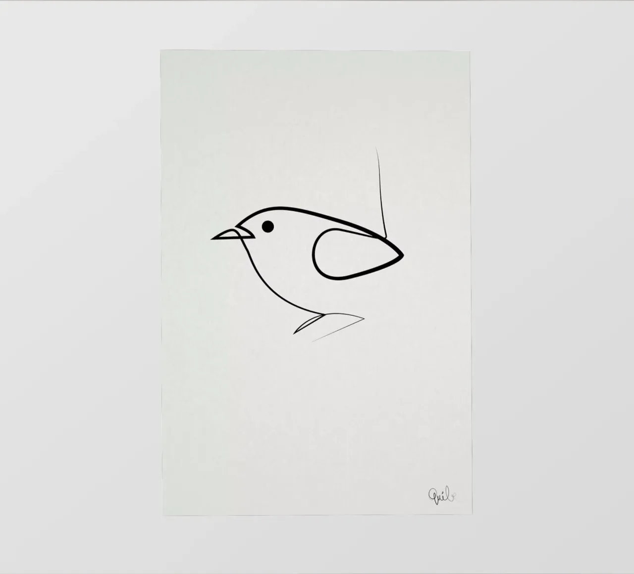 Simple as a Bird lámina retroiluminada de Quibe