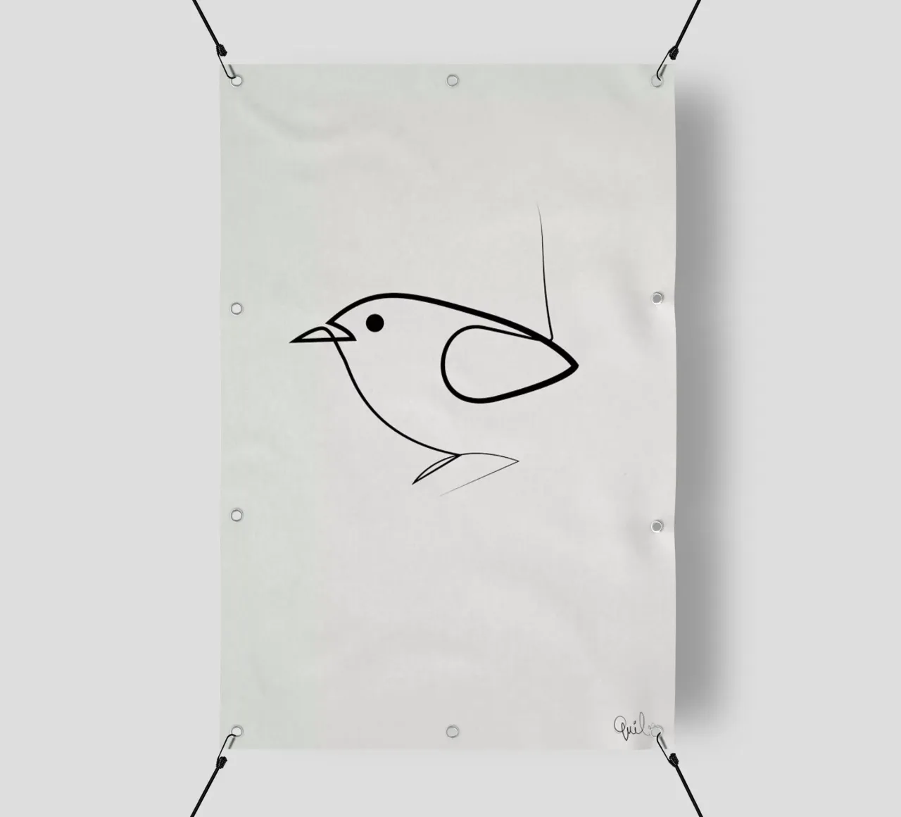 Simple as a Bird telo in pvc da Quibe