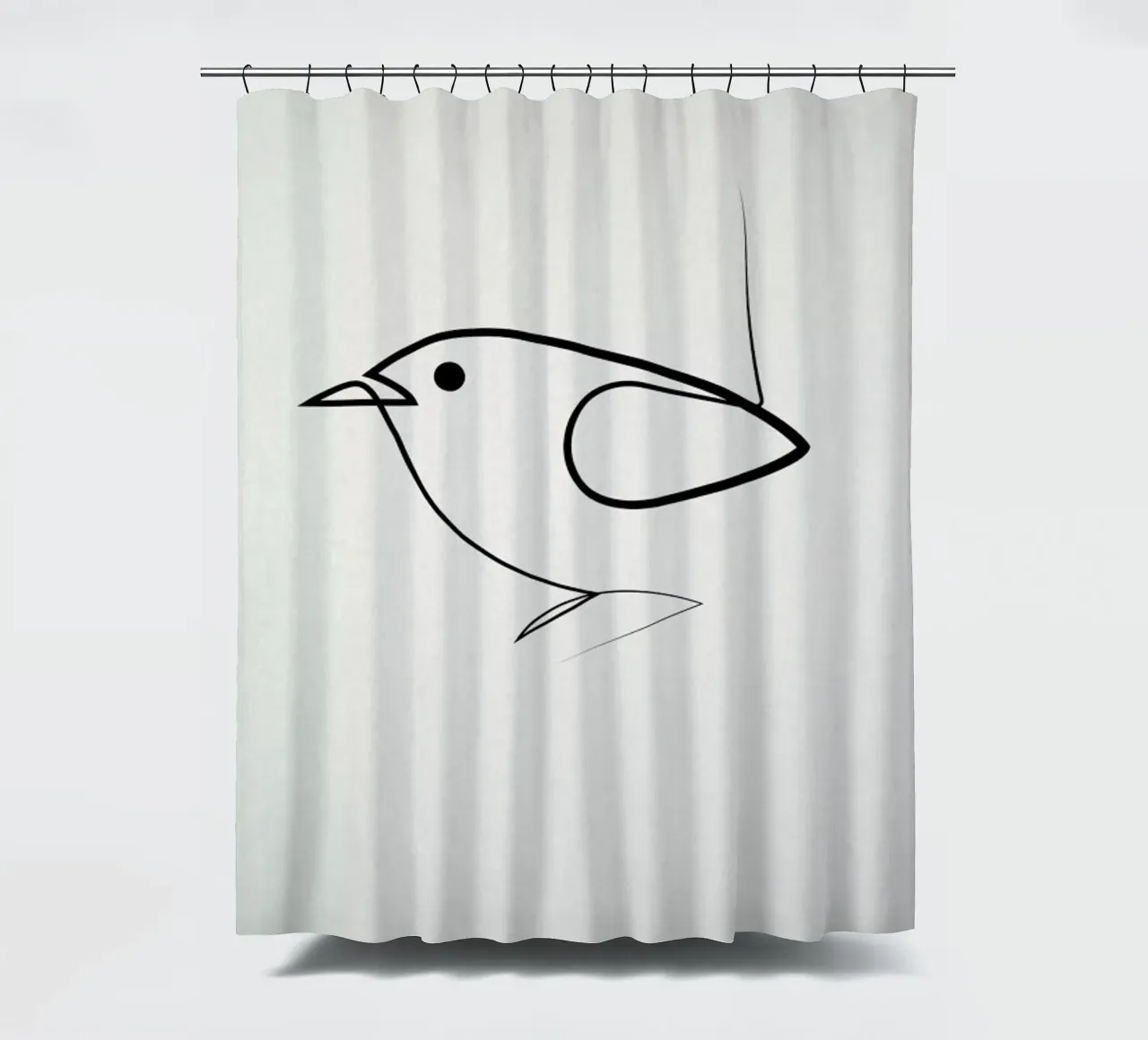 Simple as a Bird tenda da doccia da Quibe