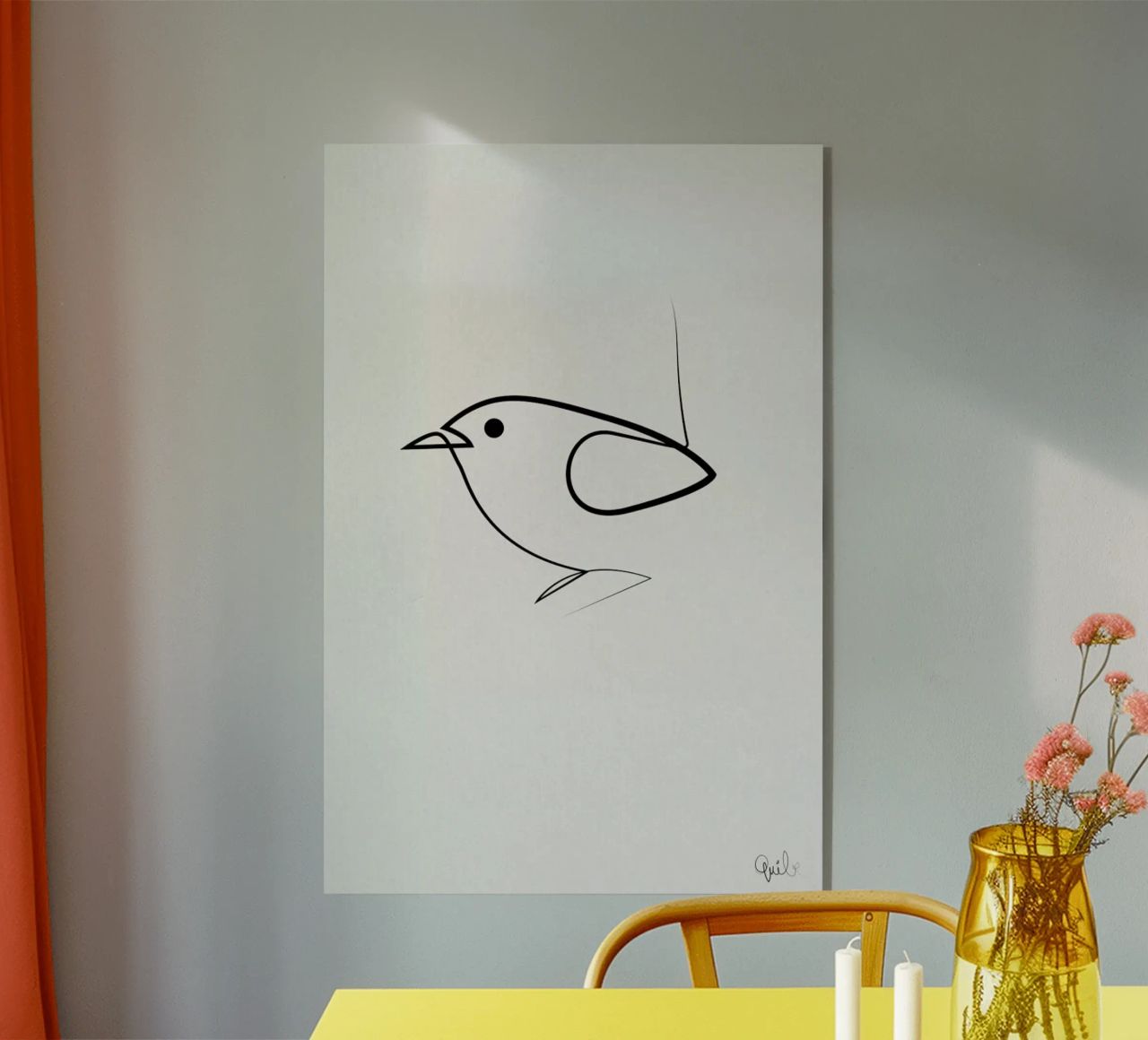 Simple as a Bird plexiglass da Quibe