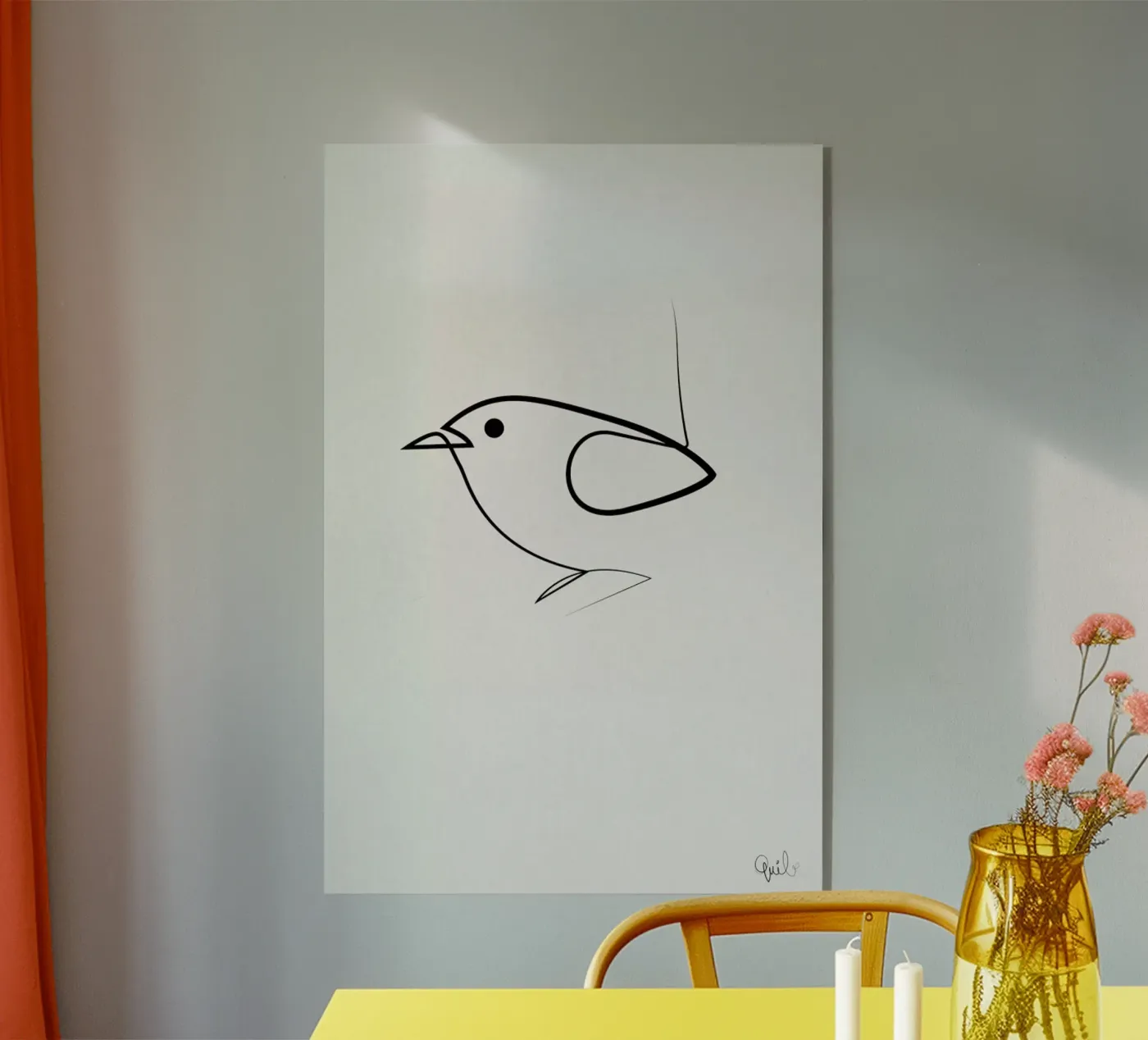 Simple as a Bird plexiglass da Quibe