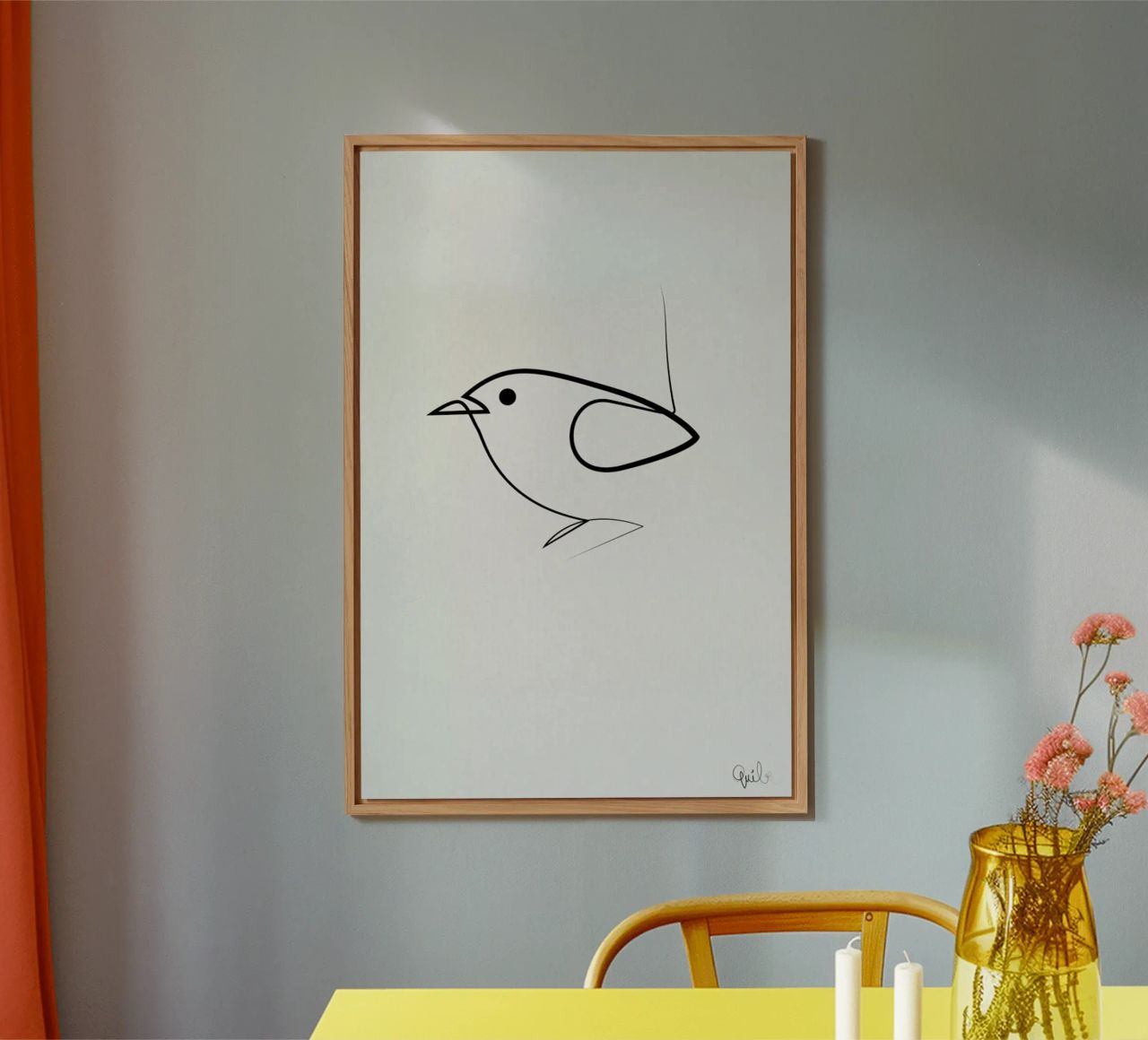 Simple as a Bird alluminio dibond da Quibe