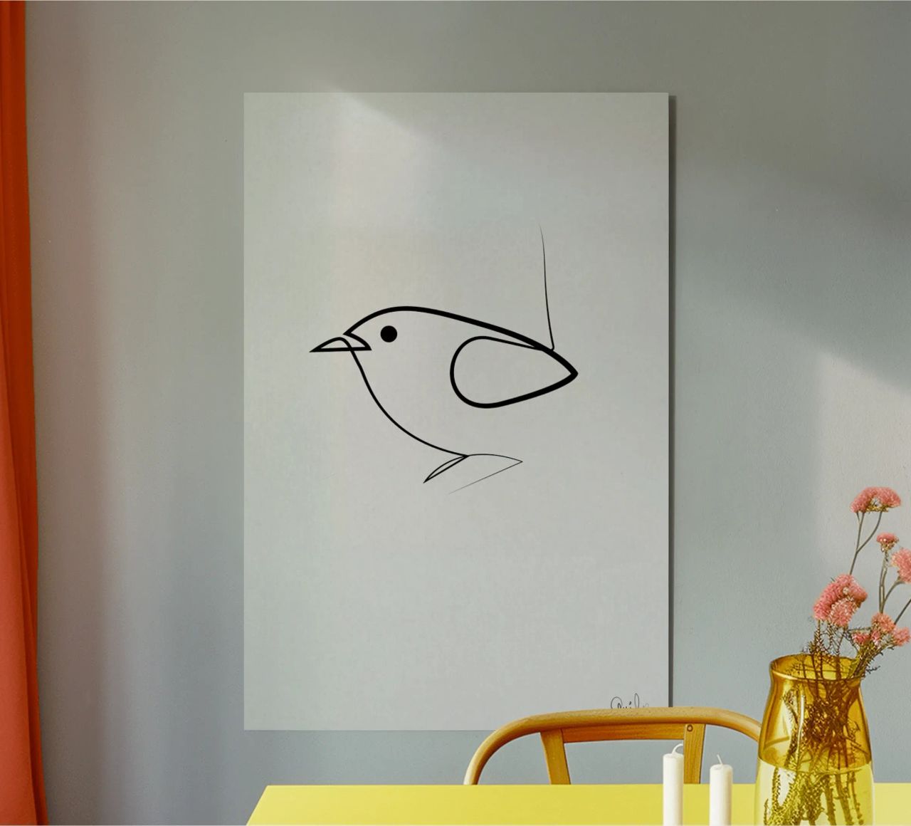 Simple as a Bird alluminio dibond da Quibe