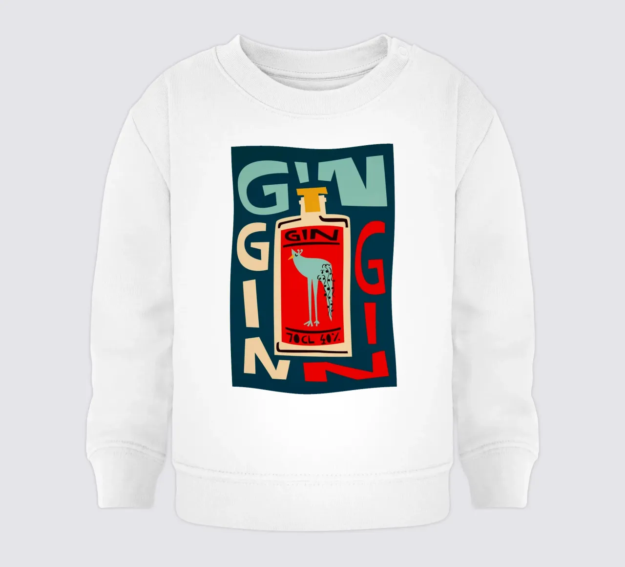 Gin Gin baby sweatshirt van Fox & Velvet