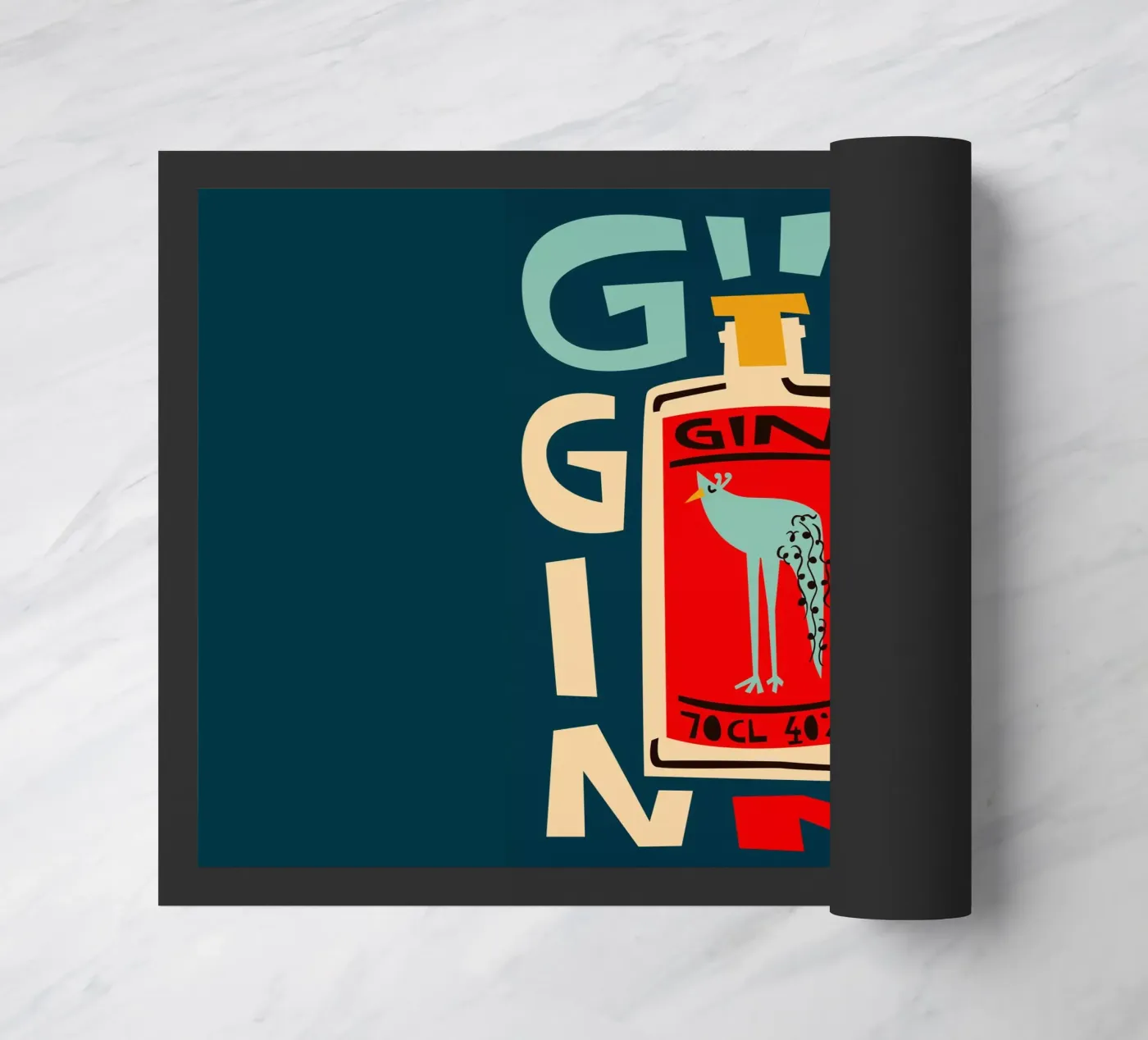 Gin Gin doormat by Fox & Velvet