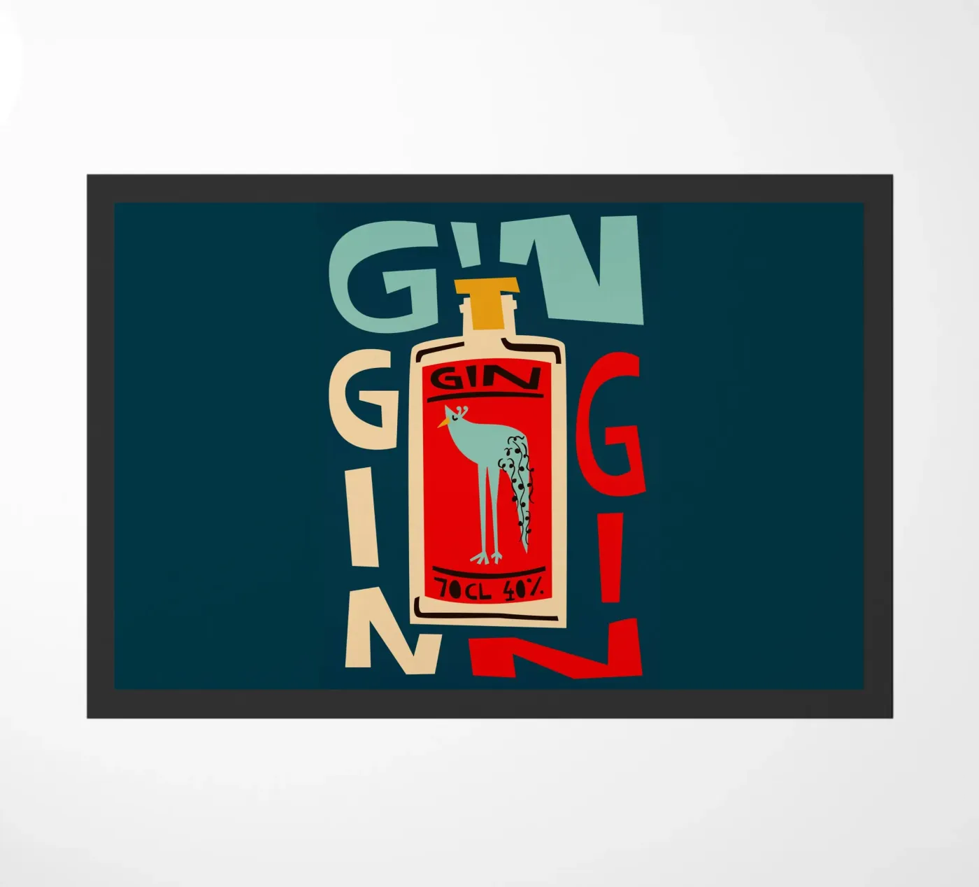 Gin Gin doormat by Fox & Velvet