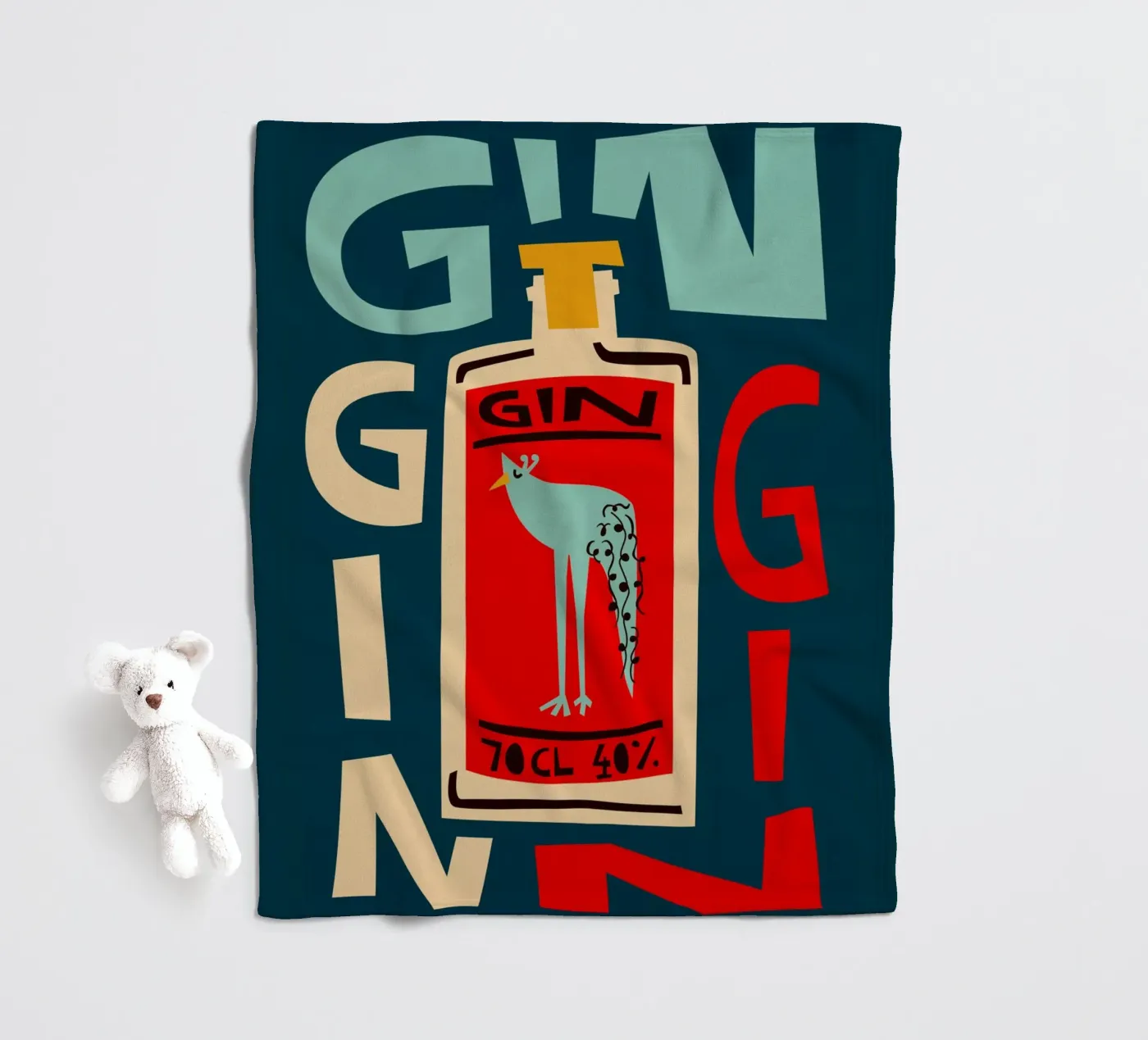 Gin Gin fleecedeken van Fox & Velvet