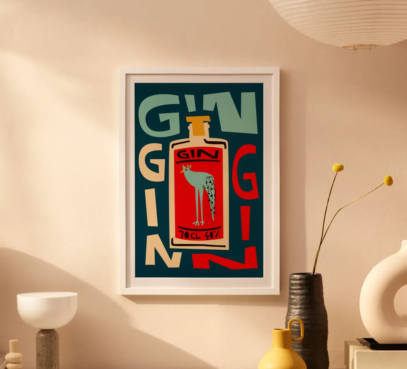 Gin Gin Gin poster da Fox & Velvet