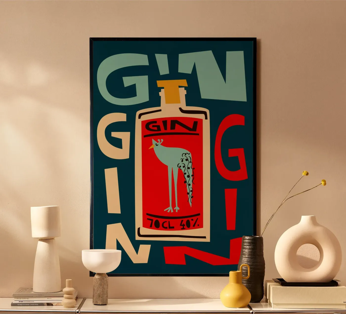 Gin Gin Gin poster da Fox & Velvet