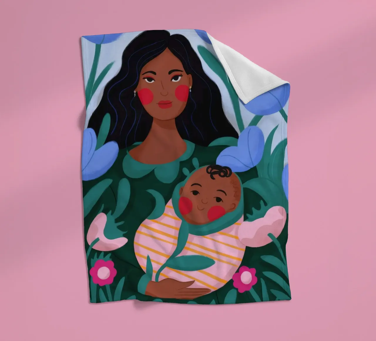 Mutter-Kind-Bindung Fleecedecke von Emery Kate