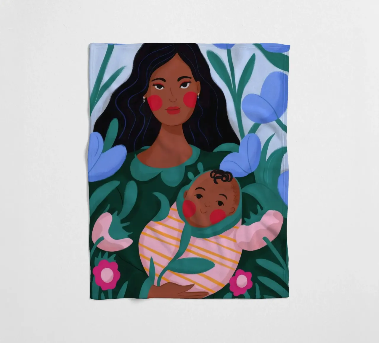 Mutter-Kind-Bindung Fleecedecke von Emery Kate