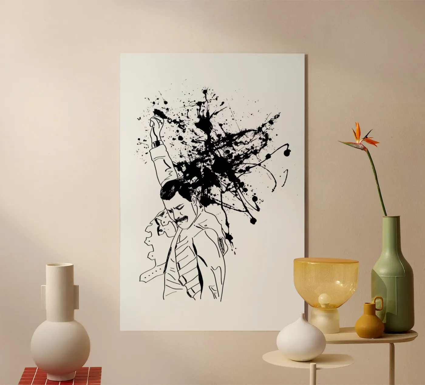 Freddie acrylic glass by AS Art