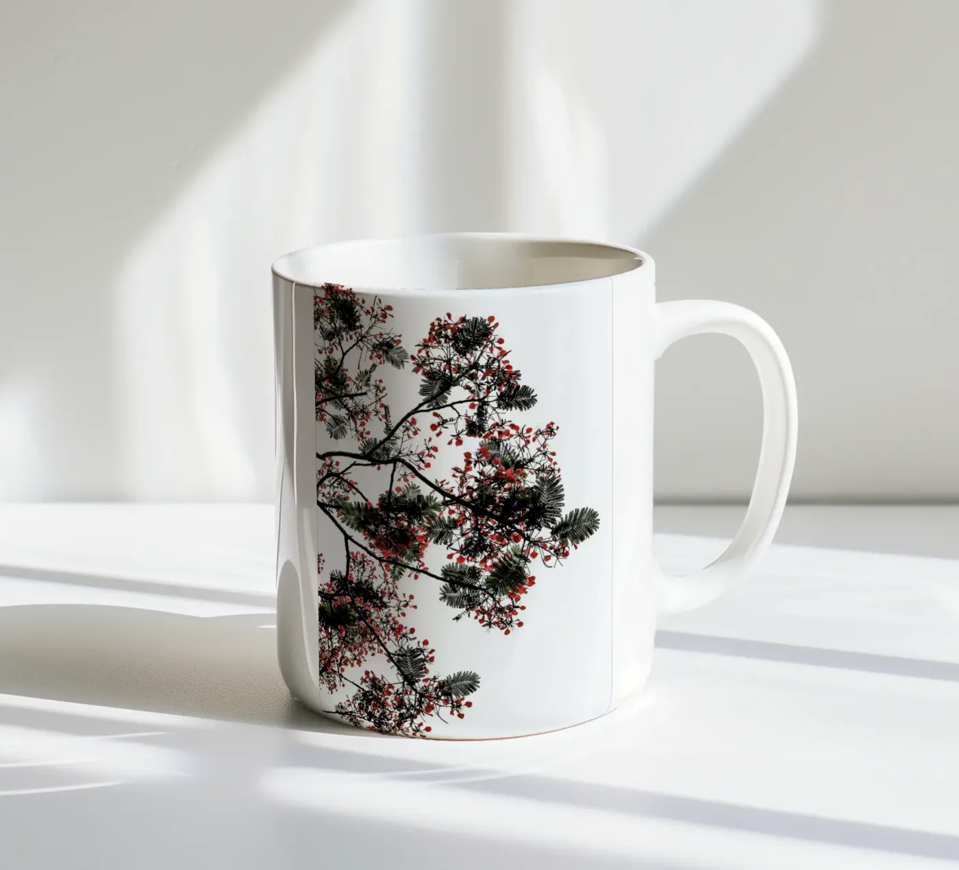 Flamboyant ceramic mug by Shot By Clint
