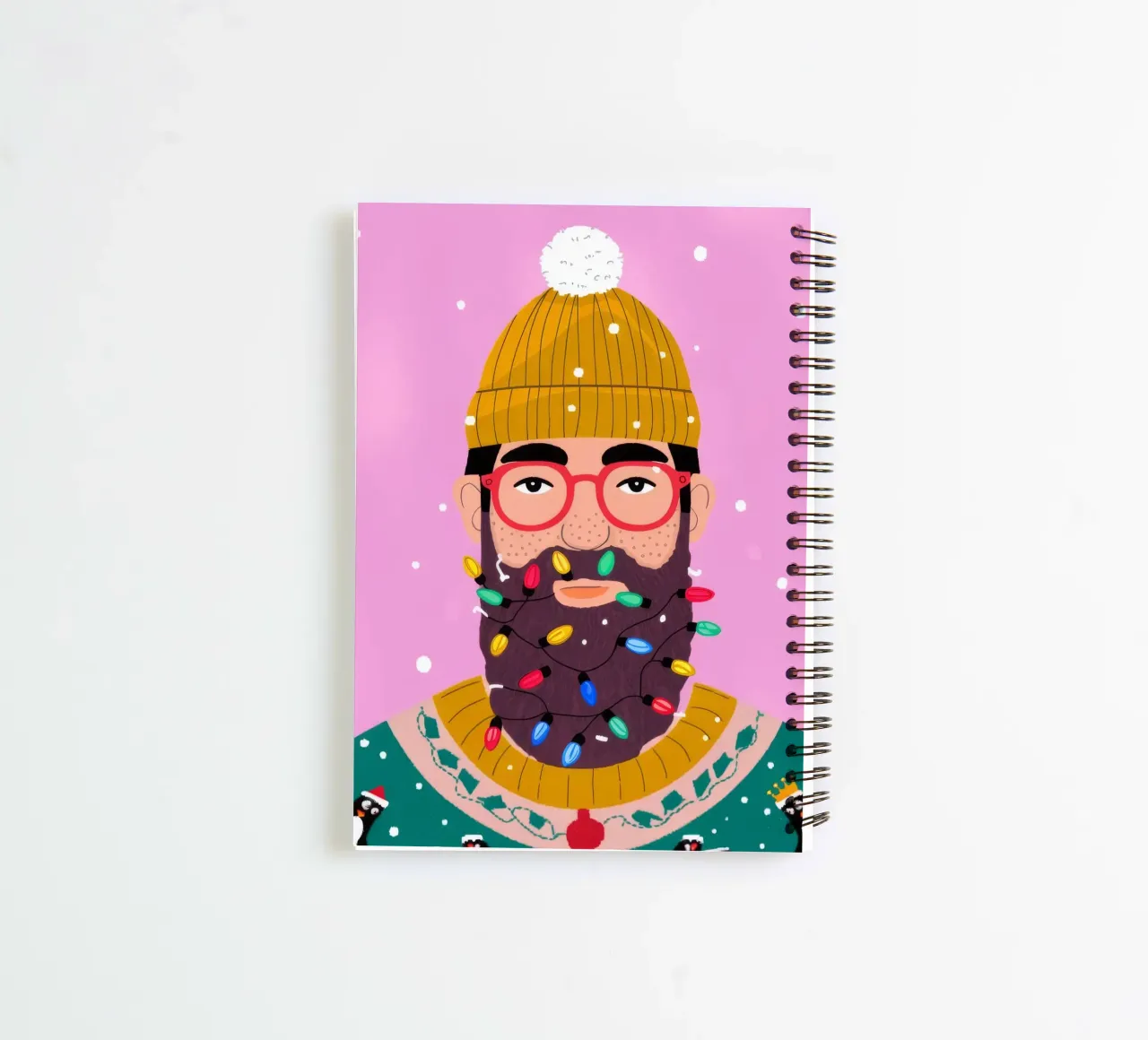 Winter Knit Fashion spiral notebook by Emery Kate