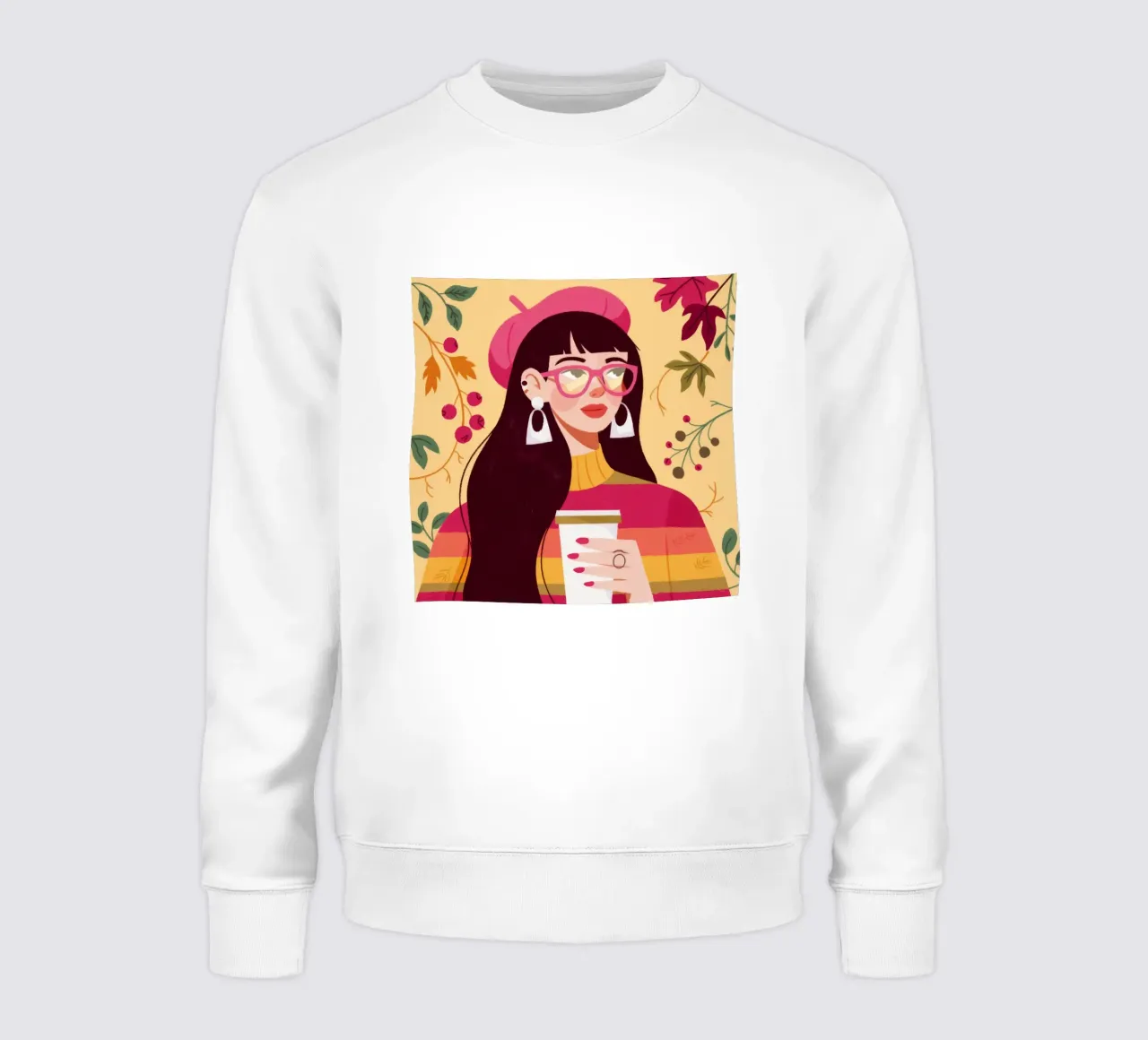 Herfst koffiepauze sweatshirt van Emery Kate
