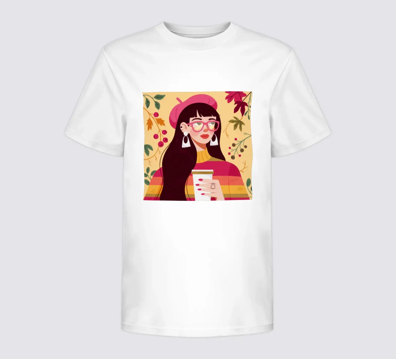 Herbst-Kaffeepause Kinder T-Shirt von Emery Kate