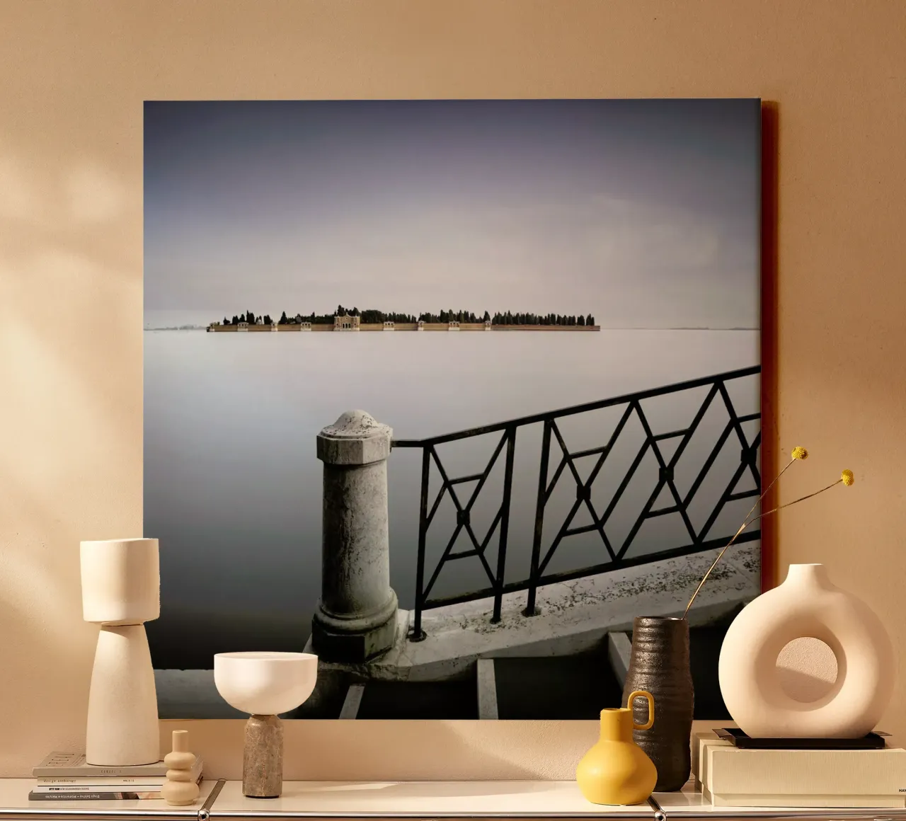 Venedig - Cimitero di San Michele canvas met Baklijst van Håggard Photography | Ronny Behnert