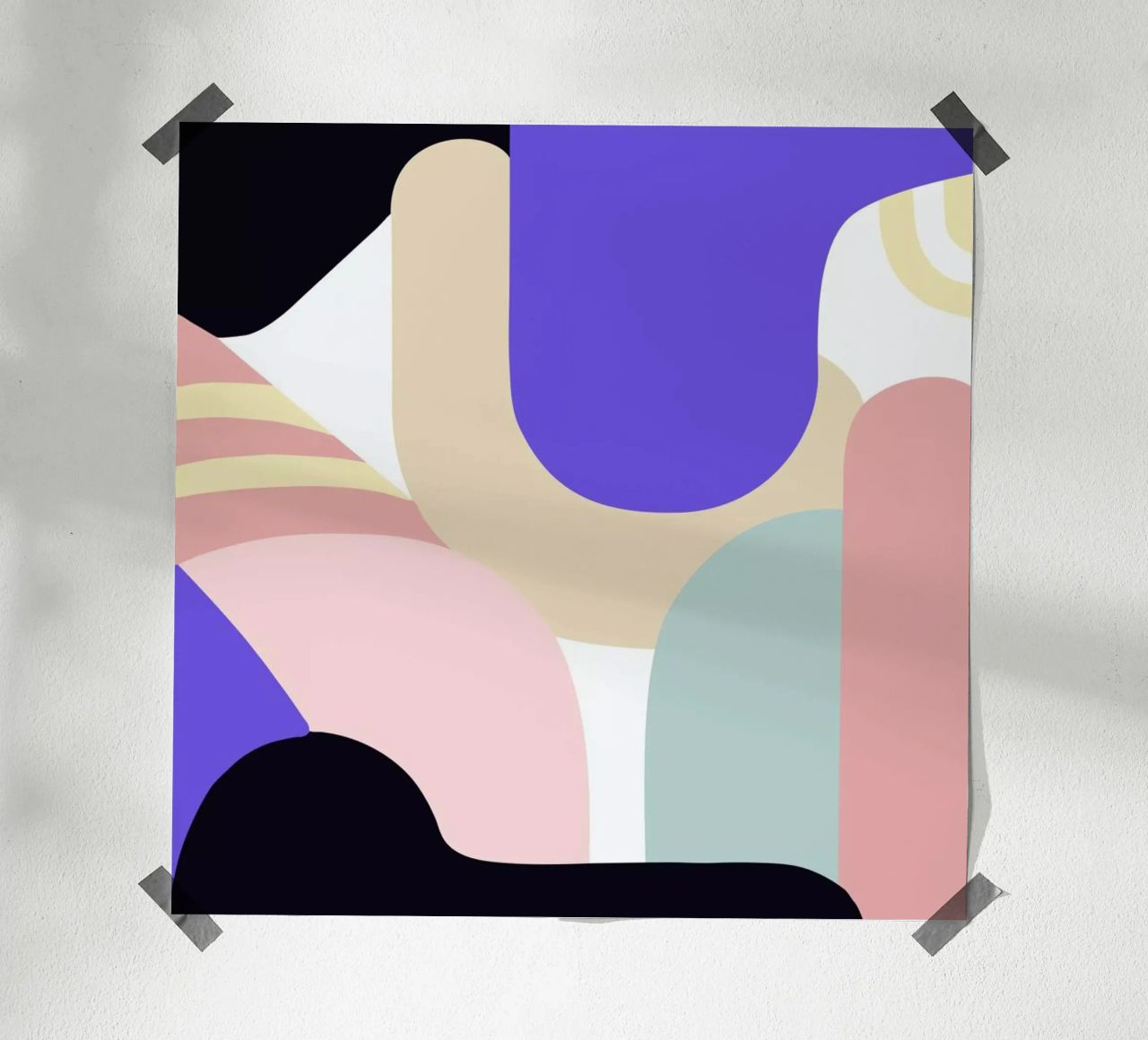 Blue Monday II poster by Jilli Darling Art