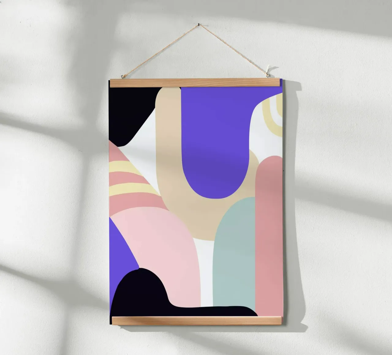 Blue Monday II poster con telaio in plastica da Jilli Darling Art