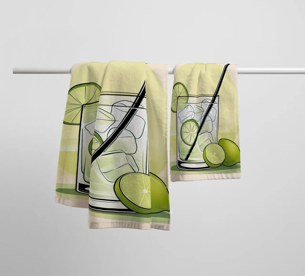 Gin and Tonic poster towel by 🎁 ARTVI-SHOP