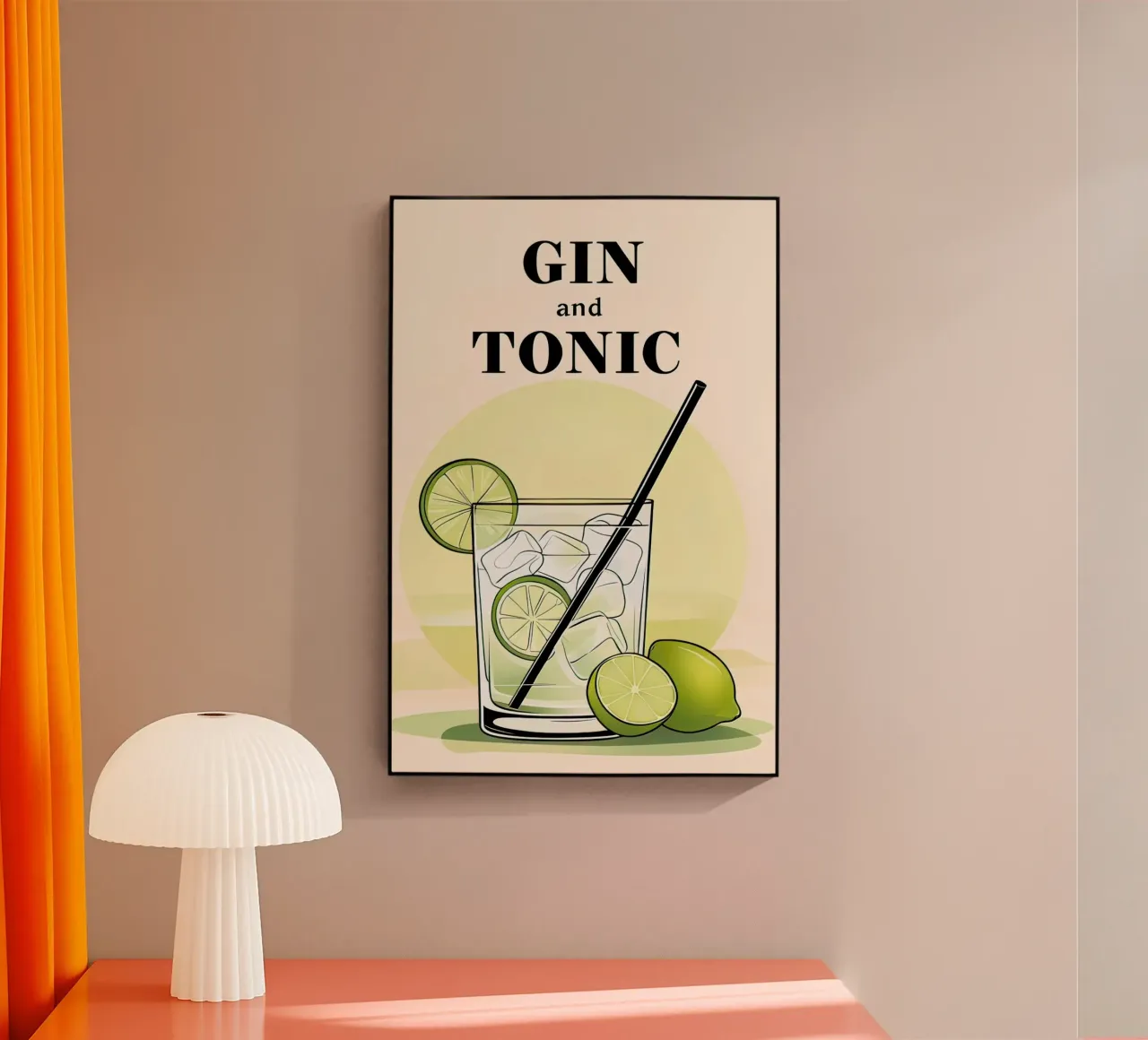 Poster di Gin e Tonic plexiglass da 🎁 NOBELART