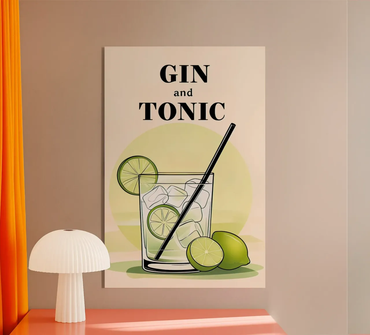 Poster di Gin e Tonic plexiglass da 🎁 NOBELART