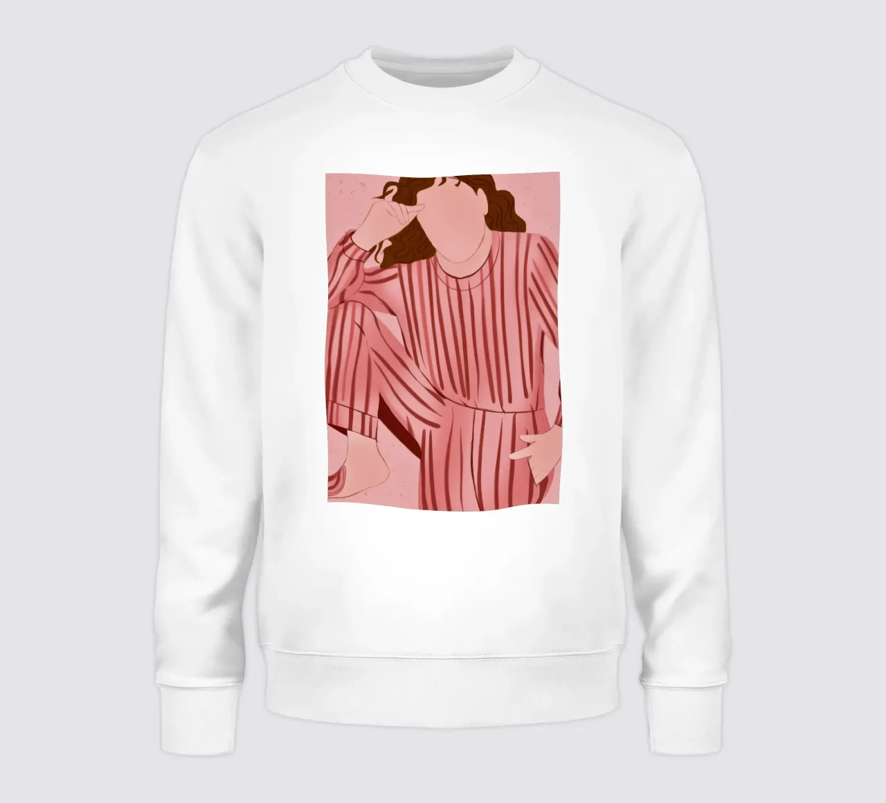 Relaxed Striped Outfit sweatshirt by Emery Kate