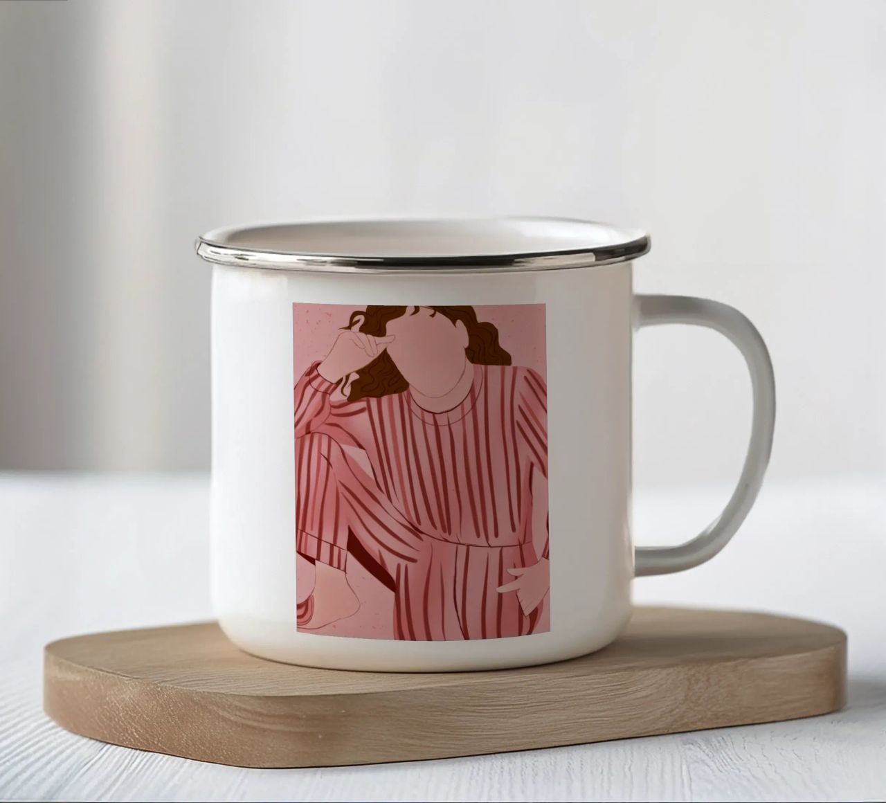 Abito a righe rilassato tazza in smalto da Emery Kate