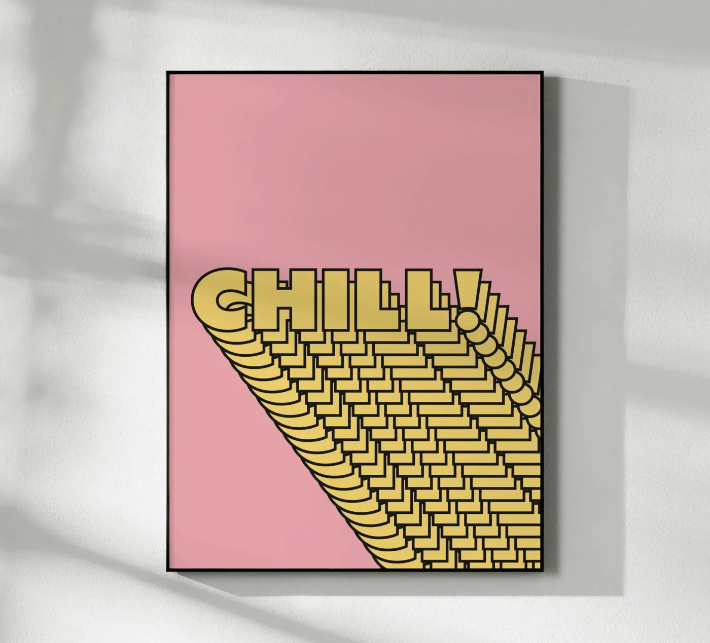 Chill Repeating Text Cool Pattern plexiglass da Paigaam Studio