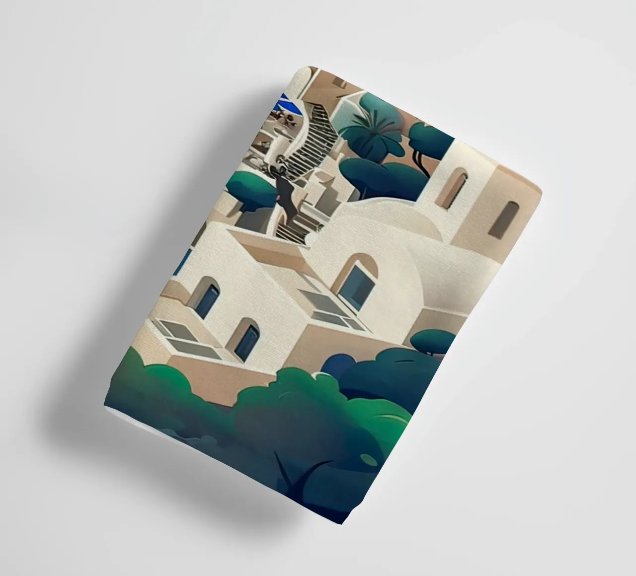 Greece santorini poster asciugamano da bagno da 🎁 ARTVI-SHOP