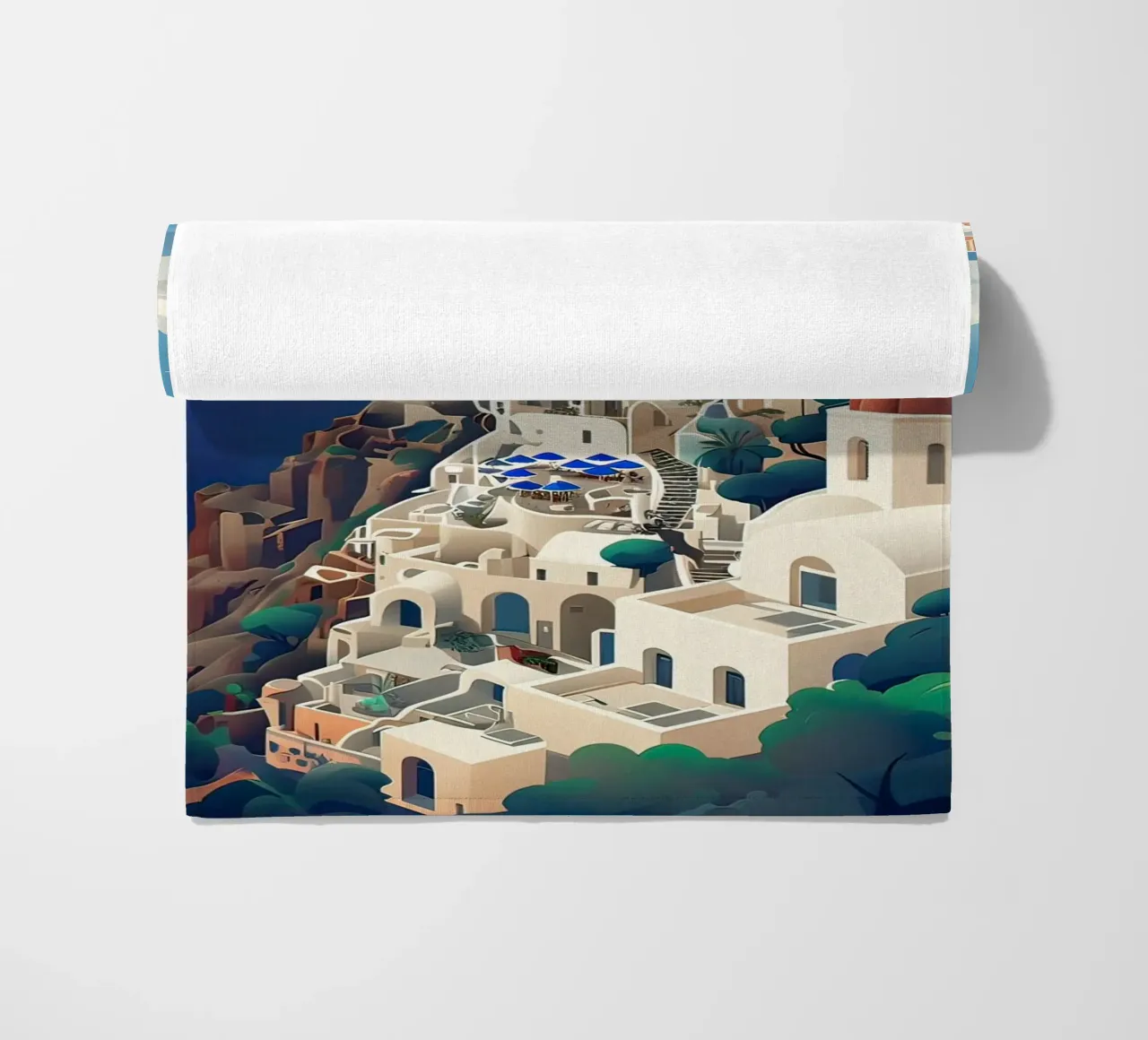 Greece santorini poster telo mare da 🎁 ARTVI-SHOP