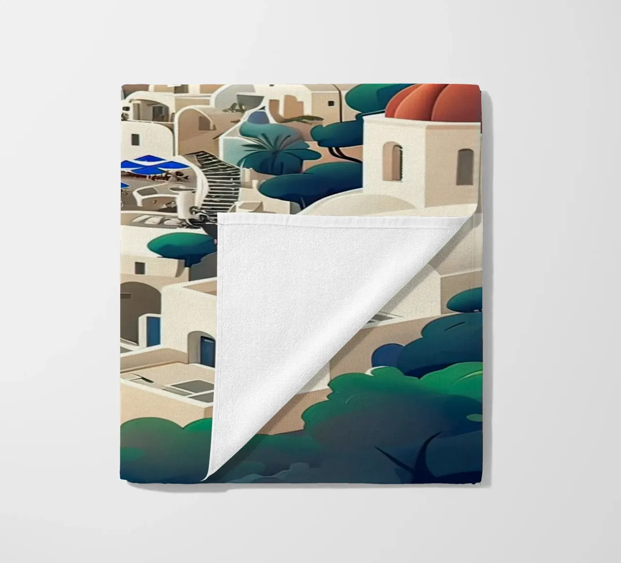Greece santorini poster telo mare da 🎁 ARTVI-SHOP
